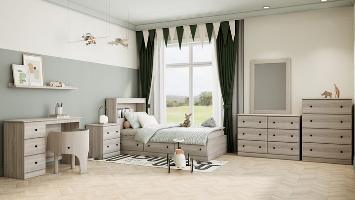 Twin Bed with Storage Drawers
