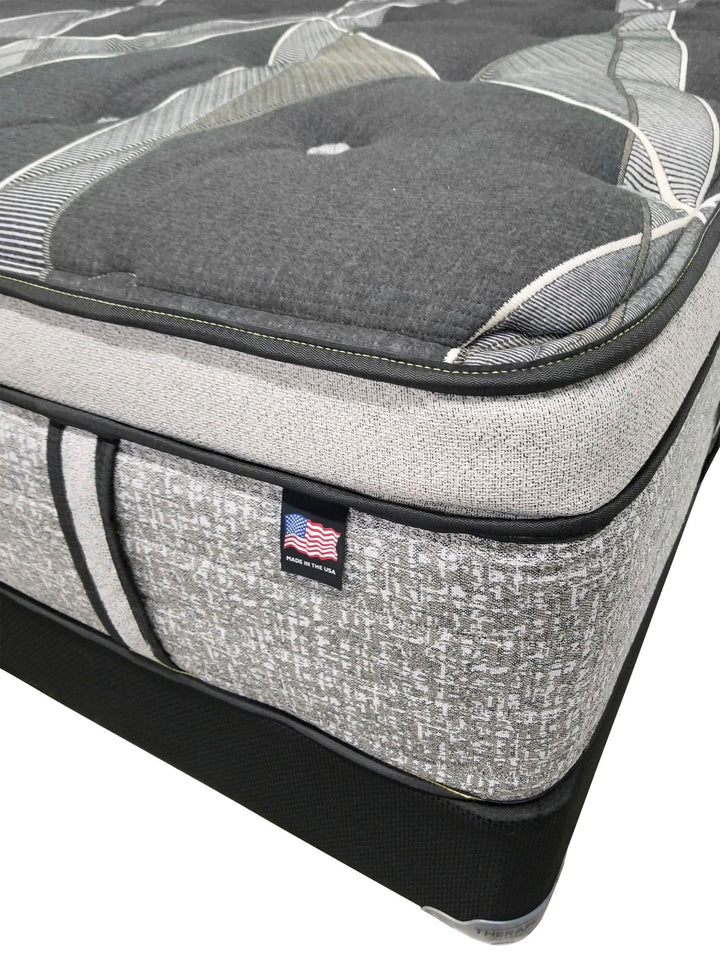 Close up view of Dreamland Luxury Pillow Top Mattress By Therapedic