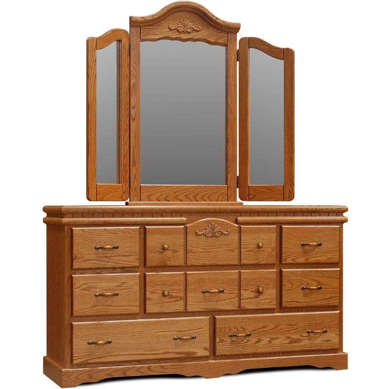 Vintage 8 Drawer Dresser with Wing Mirror by Wolfcraft www.landodreams.com Vintage 8 Drawer Dresser with Wing Mirror by Wolfcraft www.landodreams.com