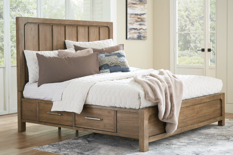 CLEARANCE! Cabalynn queen bedroom set with panel storage bed