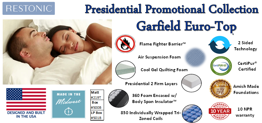 Garfield Pillow Top Two-Sided by Spring Air